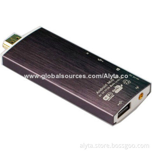 Android Mini PC, Wholesale NAND Flash 8GB External, 2.4GHz, Metal Rod, Wi-Fi Antenna